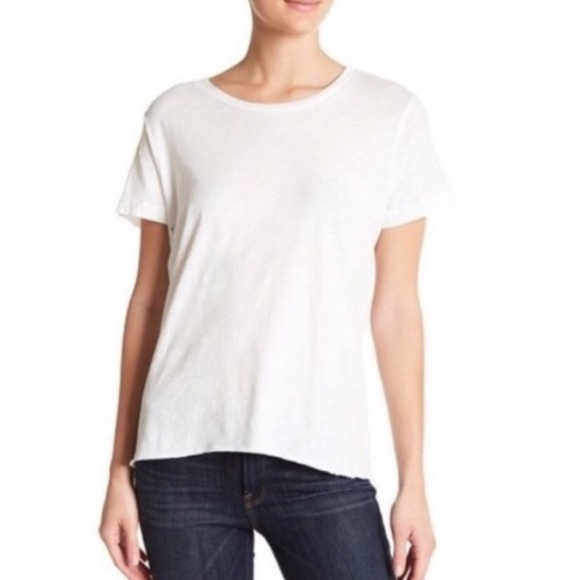 Sundry White Tie Back Tee - Picture 1 of 8